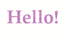 Hello text