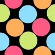 mulit colored polka dot