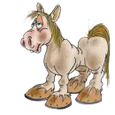 big nodding horse