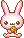 cutie pink bunny