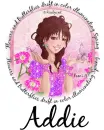 Flowers & Butterflies - Addie
