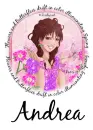 Flowers & Butterflies - Andrea