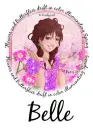 Flowers & Butterflies - Belle