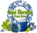 Blue & green coffee-Jane
