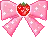 strawberry bow