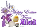 Chick with purple flowers-Mileidi