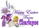 Chick with purple flowers-Charlayne