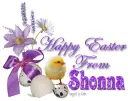 Chick with purple flowers- Shonna