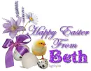 Chick with purple flowers- Beth