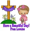 Sweet girl with Cross- Loraine