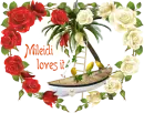 Rose and birds