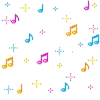 Falling Music Notes