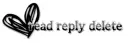 read, reply, delete