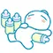 drunk milk bottle
