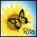 Sunflower and Butterfly- Rita