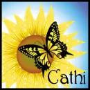 Sunflower And Butterfly - Cathi
