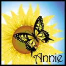 Sunflower And Butterfly - Annie