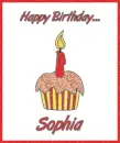 Birthday Cupcake for Sophia