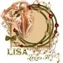 glitter text pesonal LISA