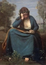 Reader in a classic setting
