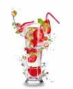 Cocktail with strawberries