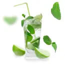 With lime and mint