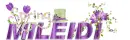 Glitter text pesonal-First Names Mileidi