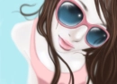Cute girl with sunglasses