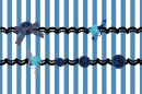 bluish stripes