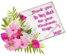 Thank you note - Jaya