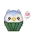 owl cupcake