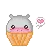 hippo cupcake