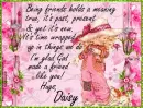 Being Friends - Daisy
