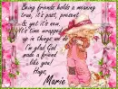 Being Friends - Marie