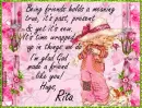 Being Friends - Rita