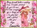 Being Friends - Samantha