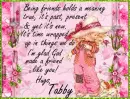 Being Friends - Tabby