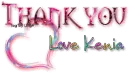 Thank you Love Kenia