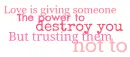 Love has the power