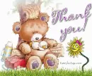 Thank you bear with flower and duck
