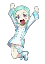 girl anime glitter