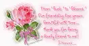 thank you for being a lovely  friend Diana