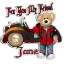 Bear with Roses - Jane