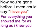 I love you for everything