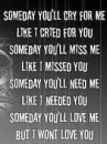 u'll cry for me