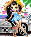 girl with nice car