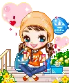 girl sitting on stairs