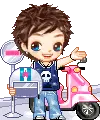 pink motorbike