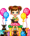 puppies and balloons