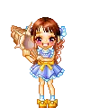 girl with seashell